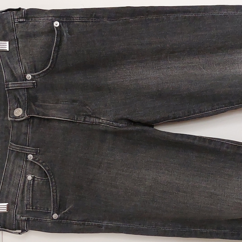 Dark Gray/Black Wash Skinny Jeans